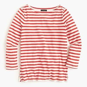 J.Crew Striped Boatneck T-Shirt